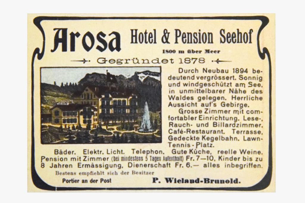 Hotel Seehof-Ароса Екстериор снимка